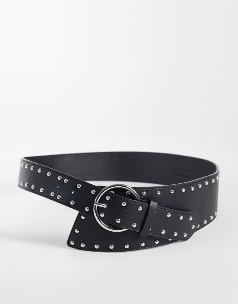 Vero Moda Gürtel mit Nieten in Schwarz - view 1