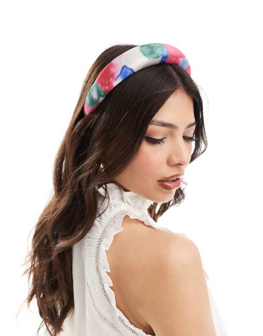 Vero Moda - Haarband met felgkleurde aquarelprint