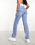 [Vero Moda] Vero Moda Hailey straight leg jeans in medium blue W27 Med blue denim