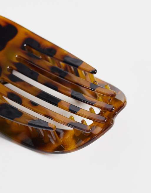 Vero Moda hair claw clip in leopard print, 3 of 3
