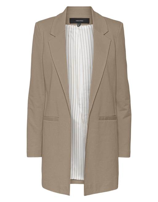 Vero Moda Haruki americana holgada en beige, 5 de 5