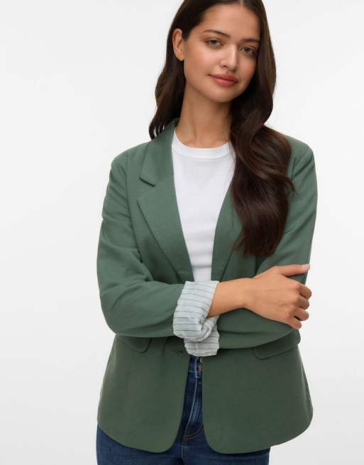 Vero Moda Haruki blazer in green, 3 of 5