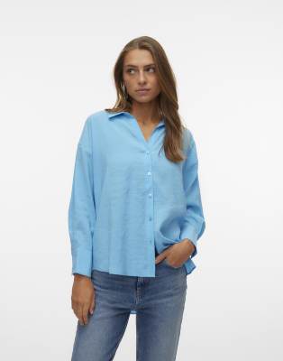 Vero Moda - Hemd in Bonnie-Blau