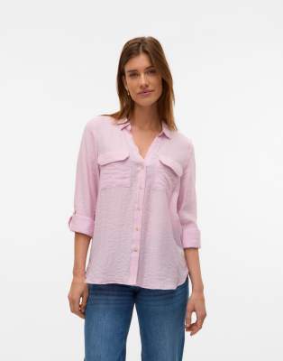 Vero Moda - Hemd in Parfait-Rosa