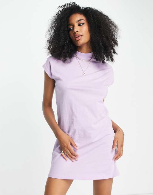 Lilac t shirt dress best sale