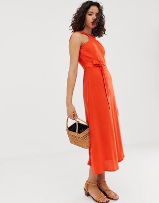 tie waist maxi dress