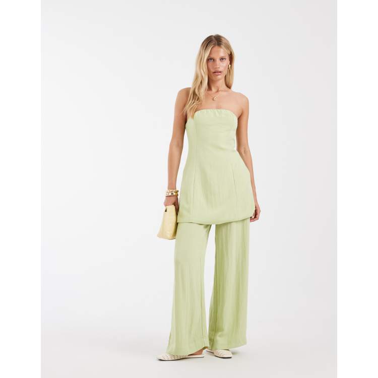 high waisted green dress pants Victoria High Waisted Dress Pants - Kelly Green