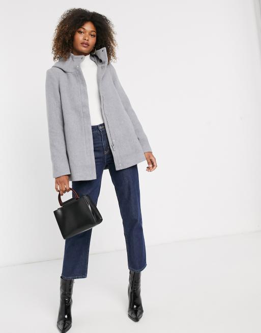 Vero moda hooded wool on sale coat