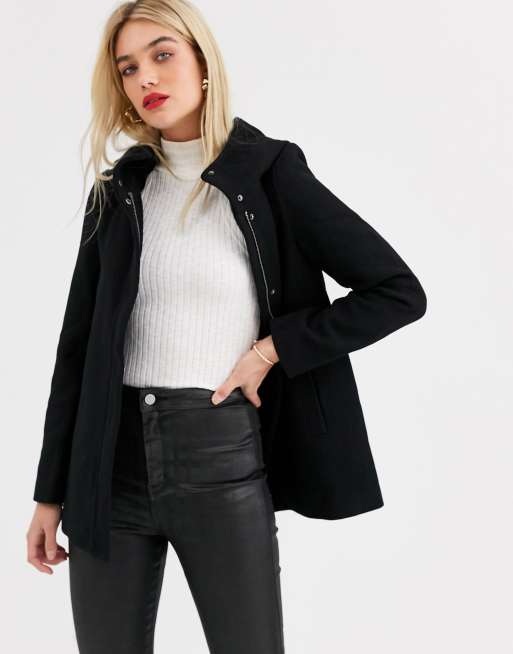 Vero moda hooded sales wool coat