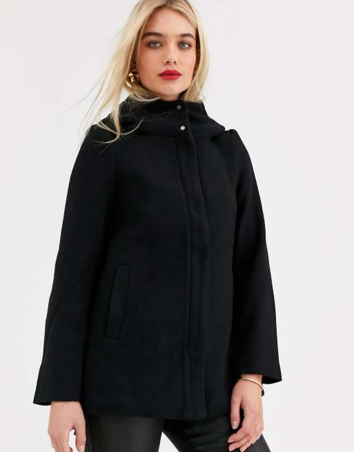 Vero moda hooded sales wool coat