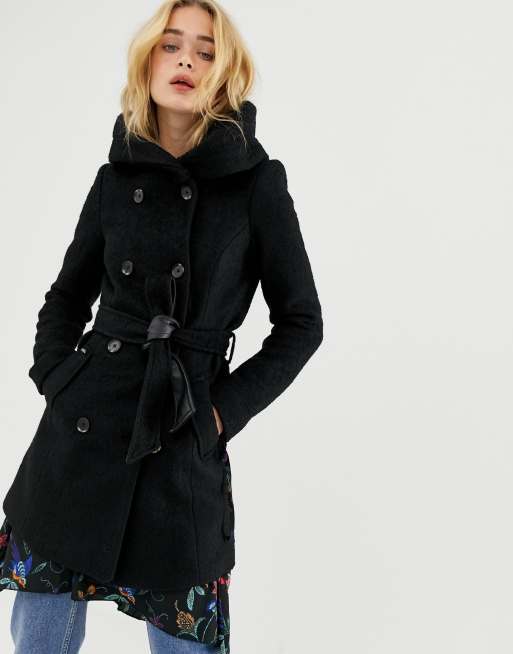 Vero moda best sale hooded wool coat