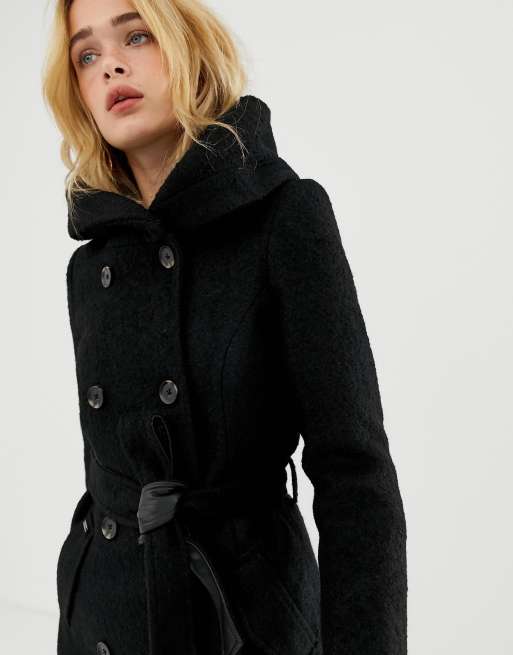 Vero moda 2025 hooded wool coat