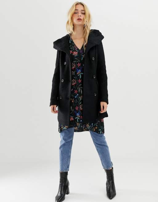 Vero moda hotsell hooded wool coat