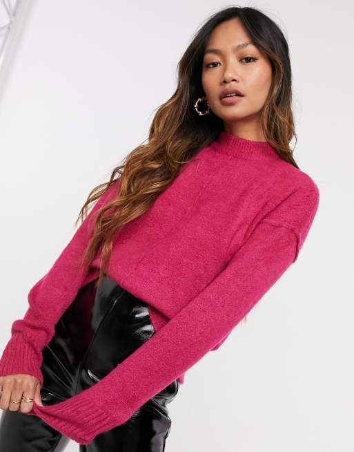 Vero Moda Hoogsluitende trui in roze