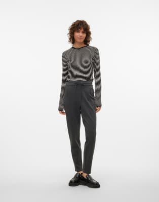 Vero Moda - Hose in Dunkelgrau meliert