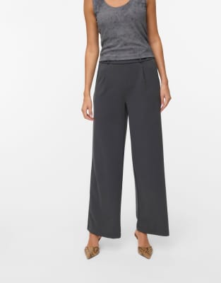 Vero Moda - Hose in Grau mit Nadelstreifen