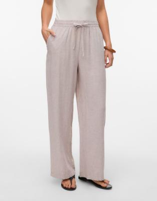 Vero Moda - Hose in Moon Rock mit weitem Bein-Grau