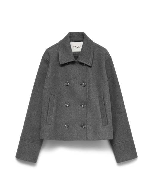 Vero Moda jack in donkergrijs gemêleerd, 5 van 5