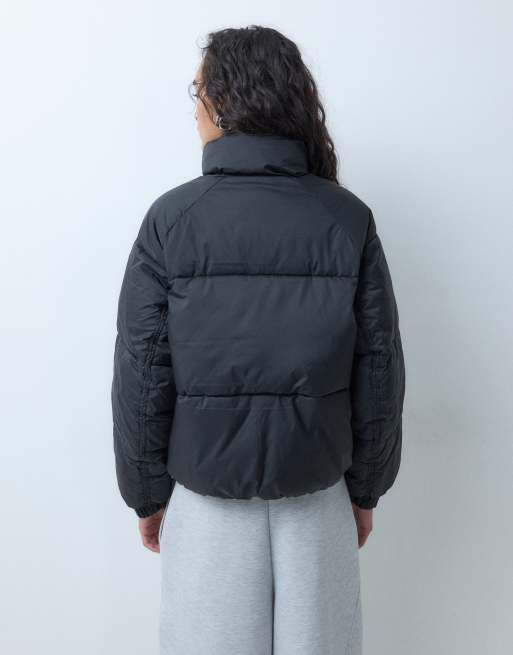 Vero Moda jas met opstaande boord en gewatteerd in zwart, 4 van 5