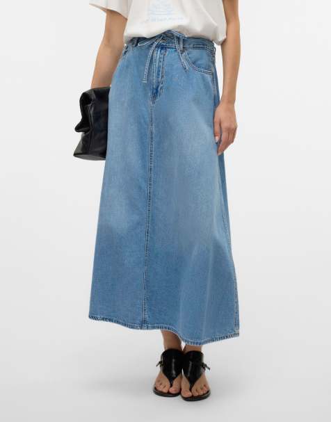 Vero Moda – Jasnoniebieska spódnica jeansowa - view 1