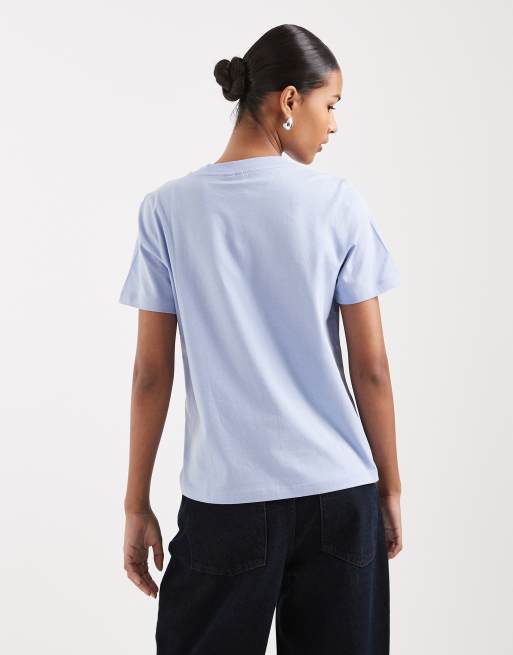 Vero Moda – Jasnoniebieski T-shirt, 3 z 4