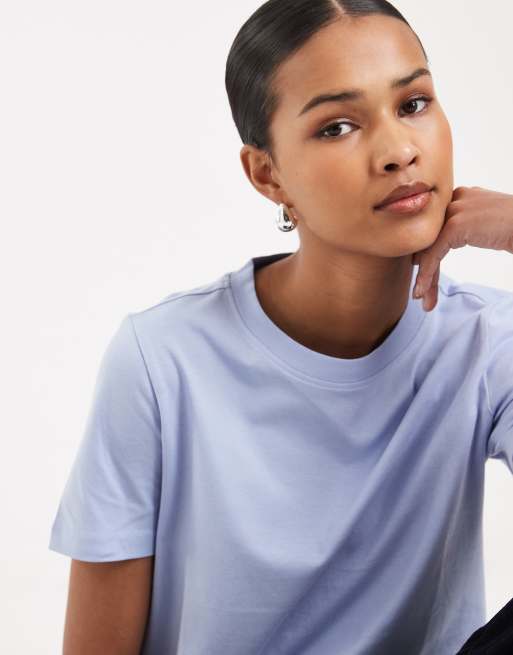Vero Moda – Jasnoniebieski T-shirt, 4 z 4