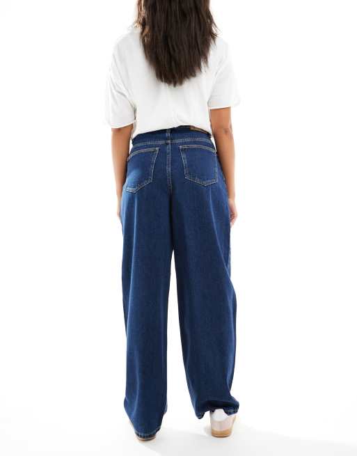 Vero Moda - Jean bouffant - Bleu foncé, 2 de 5