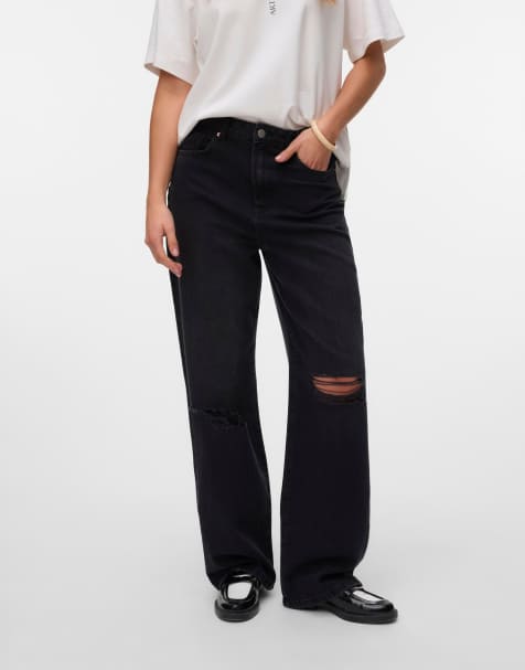 Vero Moda - Jeans ampi in denim nero - view 1