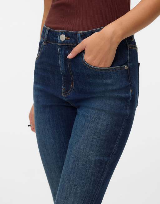 Vero Moda jeans in donkerblauw denim, 4 van 6