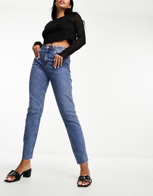 Vero Moda - Jeans met rechte pijpen in blauw