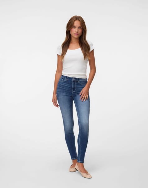 Vero Moda - Jeans skinny in denim blu scuro - view 1