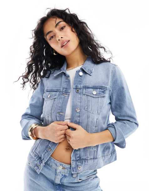 Vero Moda – Jeansjacke in hellblauer Waschung - view 1