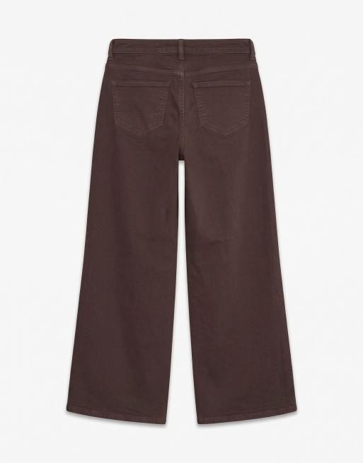 Vero Moda jeansy o szerokim kroju w kolorze chocolate torte, 6 z 6
