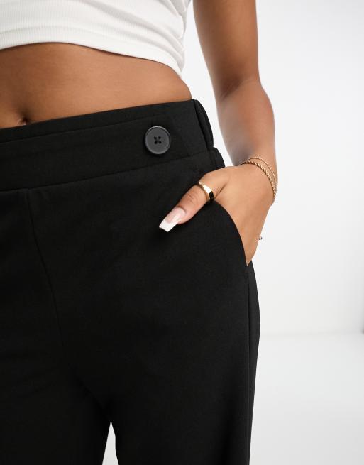 Vero Moda - Jersey broek met wijde pijpen in zwart, deel van co-ord set, 3 van 4