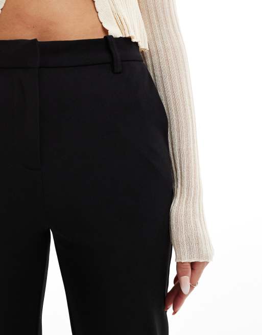 Vero Moda – Jersey-Hose in Schwarz mit geradem Bein und Gürtelschlaufen, 5 von 5