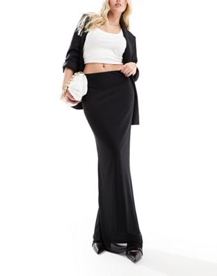 Vero Moda mesh maxi skirt in black - ASOS Price Checker