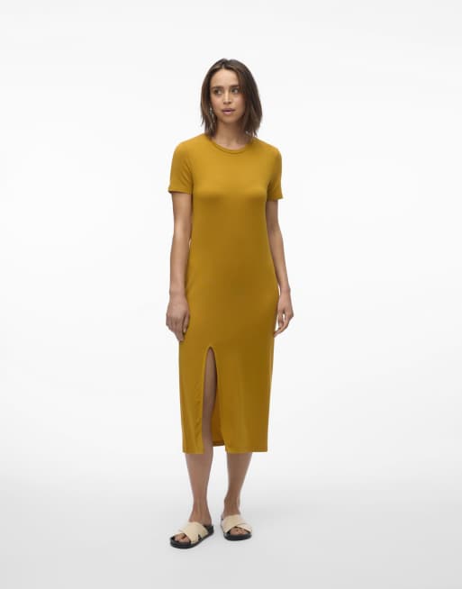 Vero Moda - Jurk in chai thee geel