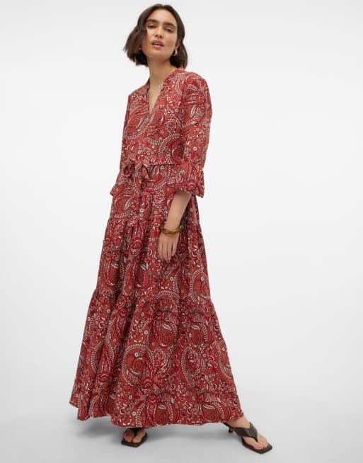 Vero Moda - Jurk in marsala, 3 van 4