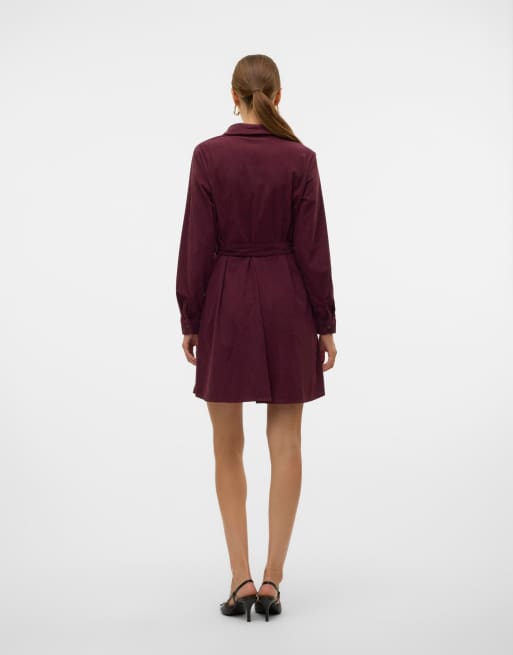 Vero Moda jurk in wijnrood, 2 van 6