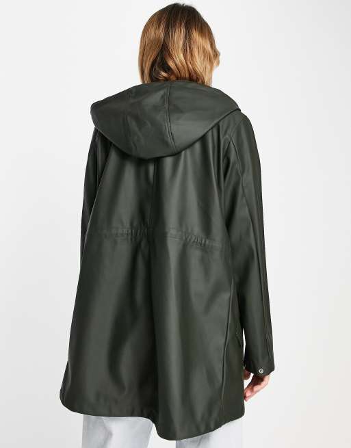 Vero Moda – Kakifärgad jacka med beläggning och huva, 4 av 4