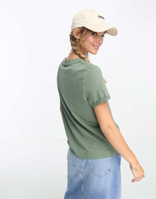 Vero Moda - Kakigrøn T-shirt, 3 af 4