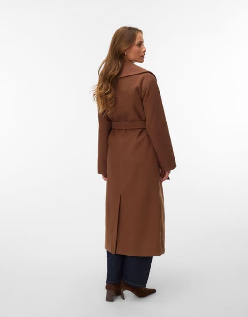 Vero Moda kappa i kakaobrun, 2 av 5
