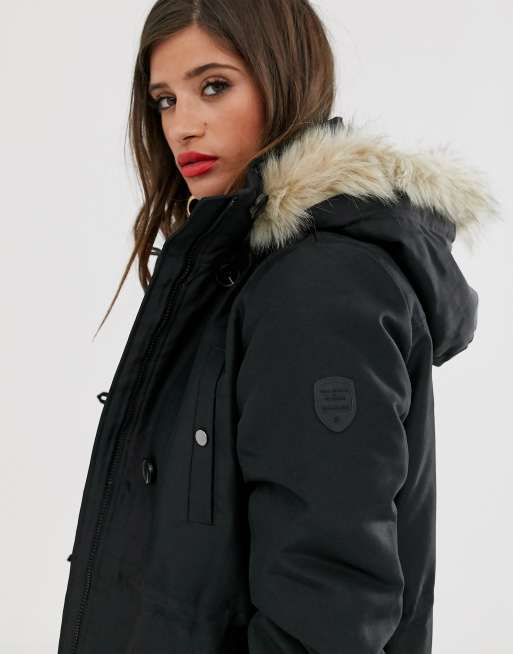 Vero Moda – Kapuzenparka mit Kunstpelzbesatz, 3 von 4