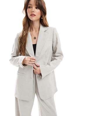 Vero Moda - Kastiger Blazer in Blaugrau, Kombiteil