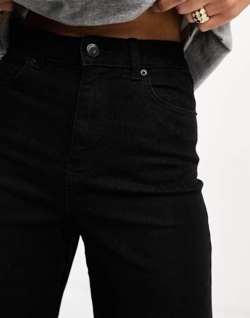 Vero Moda Kathy Svarta jeans med vida ben ASOS