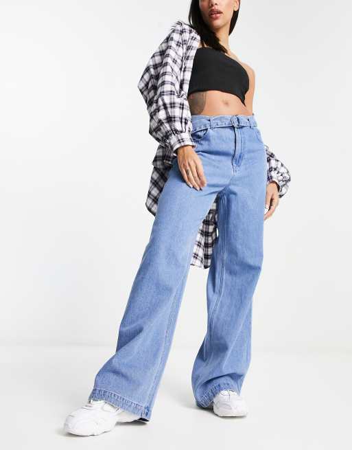 Vero Moda kathy leg jeans in medium ASOS