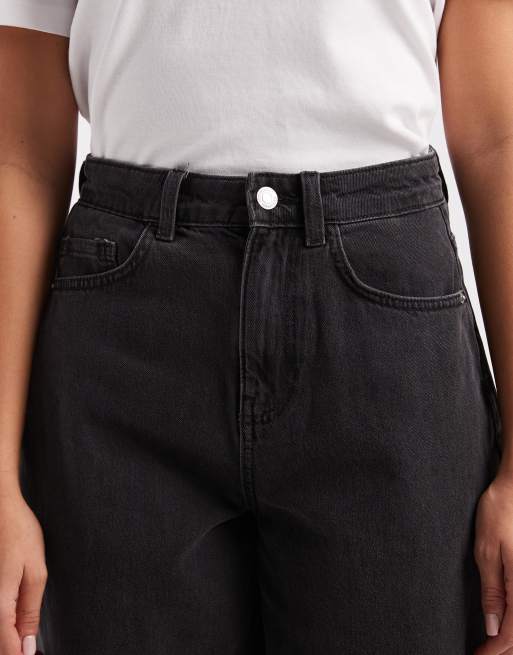 Vero Moda – Kirsa – Grå jeans med barrelben och hög midja, 5 av 5
