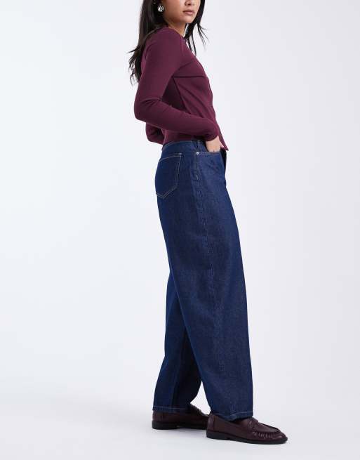Vero Moda - Kirsa - Jeans bombati a vita alta lavaggio rinse wash scuro, 2 di 5