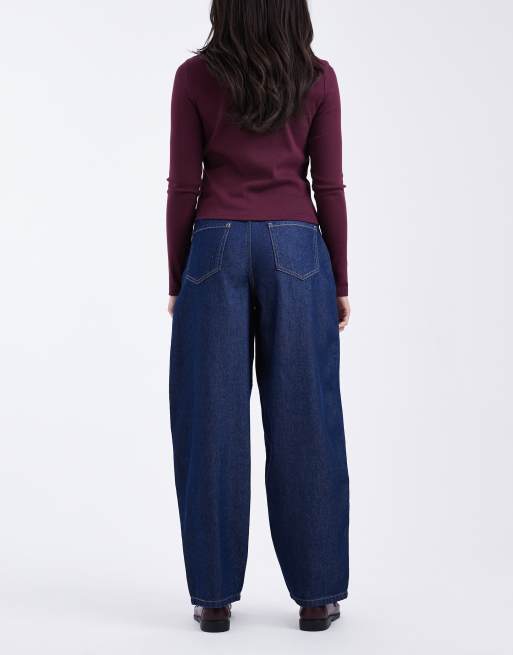 Vero Moda - Kirsa - Jeans bombati a vita alta lavaggio rinse wash scuro, 3 di 5