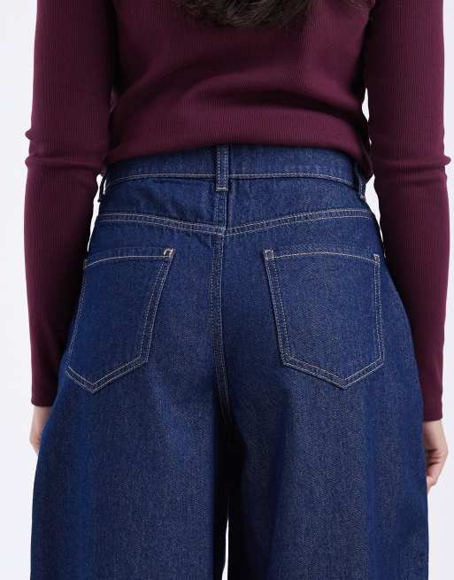 Vero Moda - Kirsa - Jeans bombati a vita alta lavaggio rinse wash scuro, 4 di 5